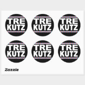 TreKutz-Logo-Aufkleber Runder Aufkleber (Blatt)