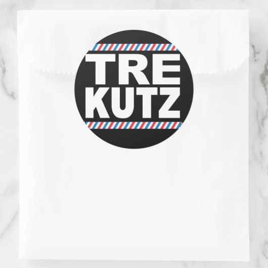 TreKutz-Logo-Aufkleber Runder Aufkleber (Tasche)