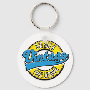 Trelleborg Schweden Vintage-Logo Schlüsselanhänger