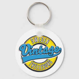 Trelleborg Schweden Vintage-Logo Schlüsselanhänger