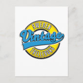 Trelleborg Schweden Vintages Logo Postkarte (Vorderseite)