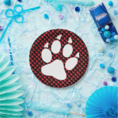 Treller äumender Wolf Pappteller (Party)