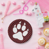 Treller äumender Wolf Pappteller (Party)