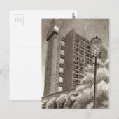 Trellick Tower Original gezeichnet Postkarte (Vorne/Hinten)