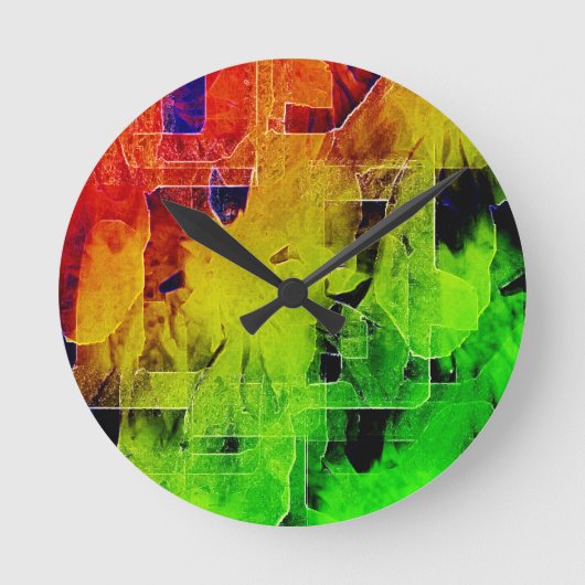 Trellis Abstrakt Art Wall Clock Runde Runde Wanduhr (Vorderseite)