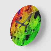 Trellis Abstrakt Art Wall Clock Runde Wanduhr (Winkel)
