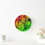 Trellis Abstrakt Art Wall Clock Runde Wanduhr (Zuhause)
