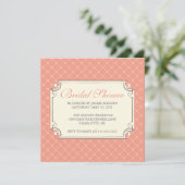 {Trellis} Brautparty Einladung (Stehend Vorderseite)