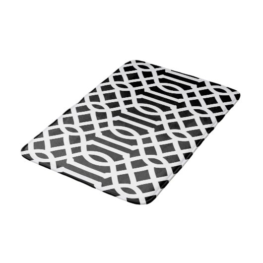 Trellis | Editierbare Farben Badematte (Schrägansicht)