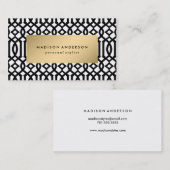 Trellis in Gold | Visitenkarten Visitenkarte (Vorne/Hinten)