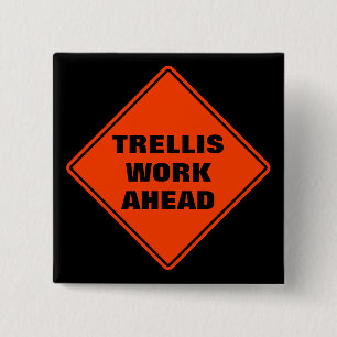 Trellis: Klassisches Orangenschild Button