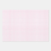 Trellis Light Pink - Weiß Geschenkpapier Set (Vorderseite 3)