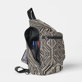 Trellis Moderne Strickplätze und Diamanten Crossbody Bag