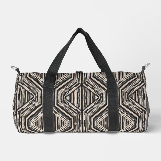Trellis Moderne Strickplätze und Diamanten Duffle Bag (Vorderseite)