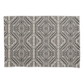 Trellis Moderne Strickplätze und Diamanten Kissenbezug (Vorderseite-Links)