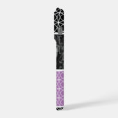 Trellis Muster - FotoCollage & Monogram iPhone Hülle (Linke Seite)