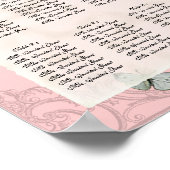 Trellis-Rose Vintag - Tabelle Seekarte Poster (Ecke)