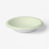 Trellis Spring Green - White Pappteller (Gewinkelt)
