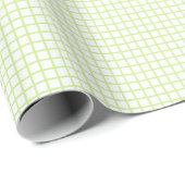 Trellis Spring Grün - Weiß Geschenkpapier (Rolleneckpunkt)