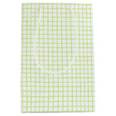 Trellis Spring Grün - Weiß Mittlere Geschenktüte (Vorderseite)