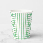Trellis Summer Green- White Pappbecher (Links)