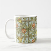 Trellis von William Morris, Vintag Garden Textile Kaffeetasse (Links)