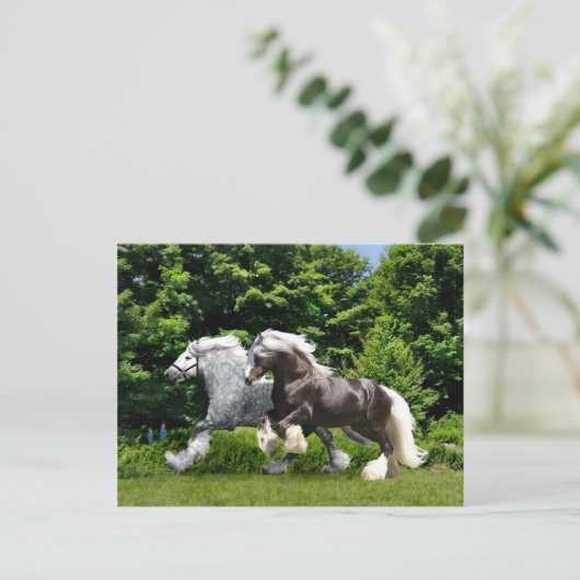 "Tremayne & Caspian" Postkarte (Stehend Vorderseite)