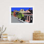 TREME: Kreolische Hütte New Orleans Französisches  Poster (Küche)