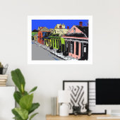 TREME: Kreolische Hütte New Orleans Französisches  Poster (Heimbüro)