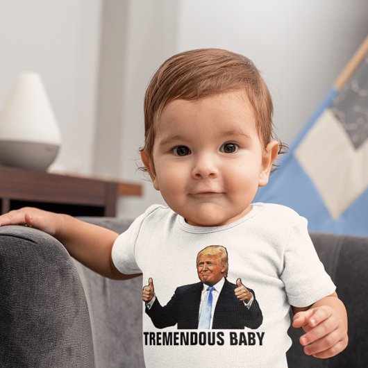 TREMENDOUS BABY TRUMP T - SHIRT JERSEY BODYSUIT