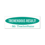 "TREMENDOUS-ERGEBNIS!" Schullehrer Rubber-Briefmar Permastempel (Design)