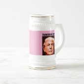 TREMENDOUS MAMA DONALD TRUMP BIENSTEIN BIERGLAS (VorderseiteRechts)
