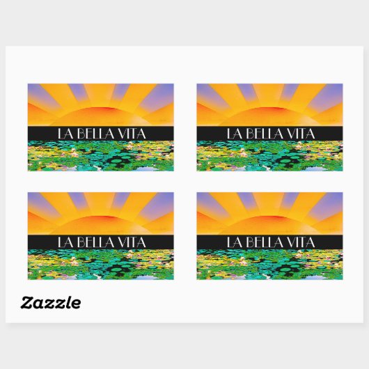 TREMENDOUS TRANQUILITY RECHTECKIGER AUFKLEBER (Blatt)