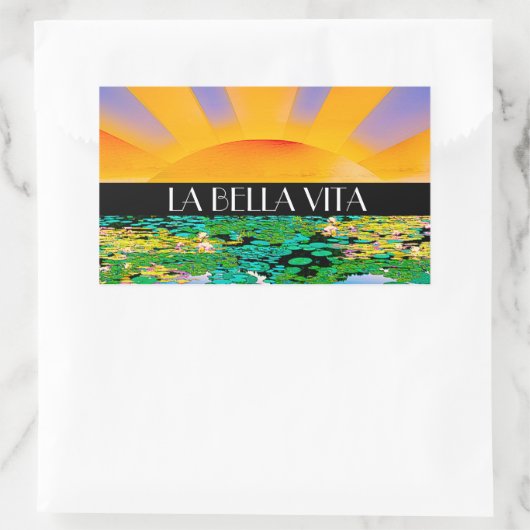 TREMENDOUS TRANQUILITY RECHTECKIGER AUFKLEBER (Tasche)