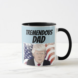 TREMENDOUS VATER DONALD TRUMP KAFFEE TASSE