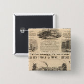 Tremont House, Boston Hotel Nahant House Button (Vorne & Hinten)