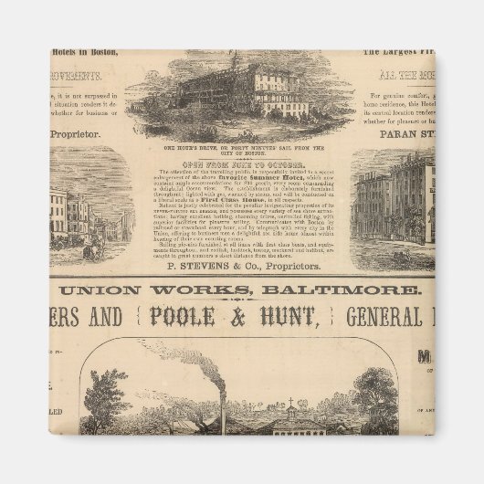 Tremont House, Boston hotel Nahant House Magnet (Vorne)