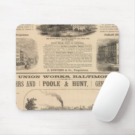 Tremont House, Boston Hotel Nahant House Mousepad (Mit Mouse)