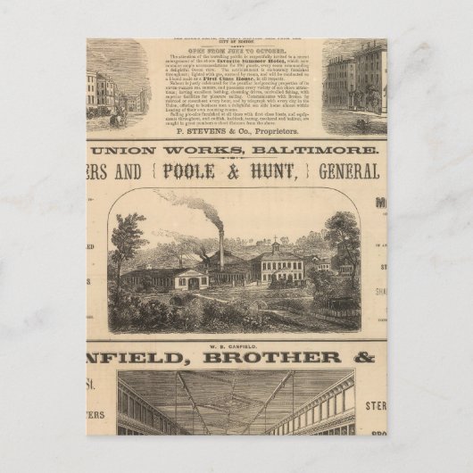 Tremont House, Boston hotel Nahant House Postkarte (Vorderseite)