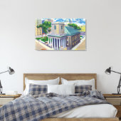 Tremont Street View of Kings Chapel Leinwanddruck (Insitu (Schlafzimmer))