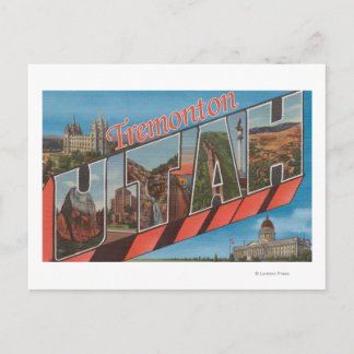 Tremonton, Utah - Große Buchstabenszenen Postkarte