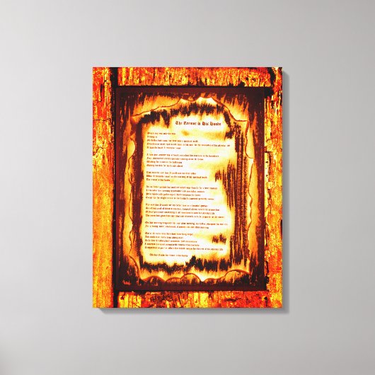 Tremor in den Händen Leinwanddruck (Vorderseite)