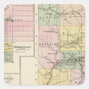 Trempealeau County, Wisconsin Quadratischer Aufkleber