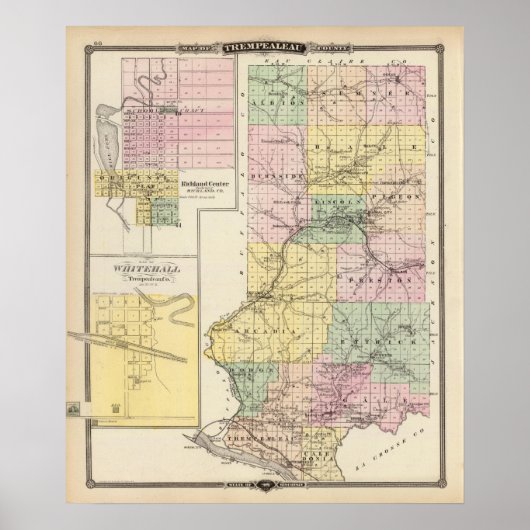 Trempealeau Landkreis, Wisconsin Poster (Vorne)