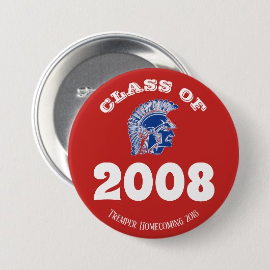 Tremper Highschool Trojan Heimkehr-Klasse Button (Vorne & Hinten)