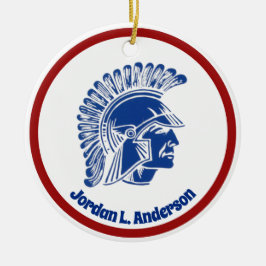 Tremper Trojan Kenosha Wisconsin Keramik Ornament