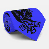 Tremper Trojan Krawatte - Blau/Schwarzes (Gerollt)