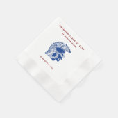 Tremper Trojan Reunion Graduation Blue Red Serviette (Ecke)