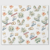 Trenby Bridal Zubehör für Hochzeiten Geschenkpapier (Flach)