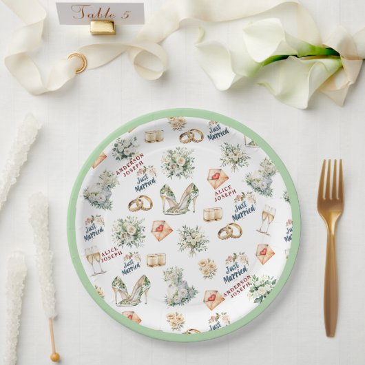 Trenby Bridal Zubehör für Hochzeiten Pappteller (Hochzeit)